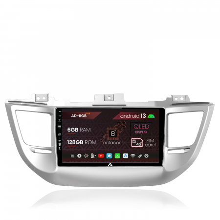 Tucson 2015 - &#62;&#62; - Navigatie Hyundai Tucson 3 (2015-2018), Android 13, B-Octacore / 6GB RAM + 128GB ROM, 9 Inch - AD-BGB9006+AD-BGRKIT176