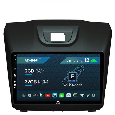 Isuzu - Navigatie Isuzu D-MAX (2015+), Android 12, P-Octacore / 2GB RAM + 32GB ROM, 9 Inch - AD-BGP9002+AD-BGRKIT311