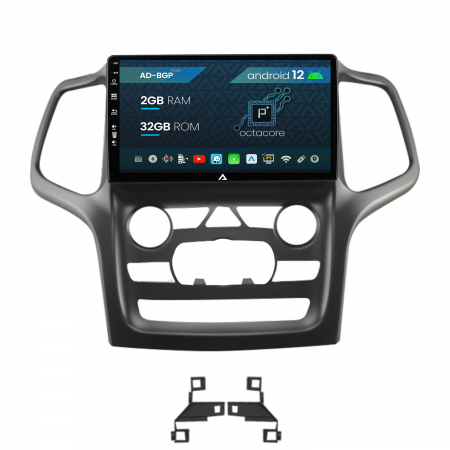 Navigații auto dedicate - Navigatie Jeep Grand Cherokee (2014-2022), Android 12, P-Octacore / 2GB RAM + 32GB ROM, 9 Inch - AD-BGP9002+AD-BGRKIT272