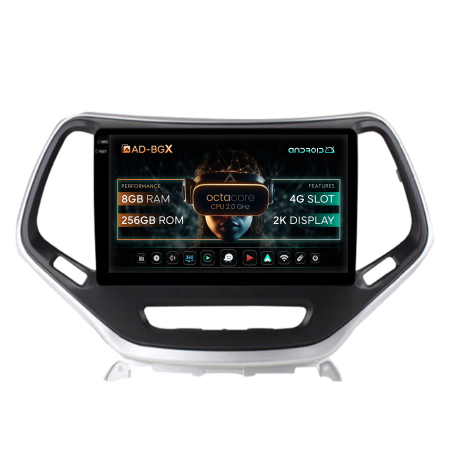 Grand Cherokee 2013-2020 - Navigatie Jeep Grand Cherokee (2015+), Android, X-Octacore / 8GB RAM + 256GB ROM, 10.36 Inch - AD-BGX10008+AD-BGRKIT285