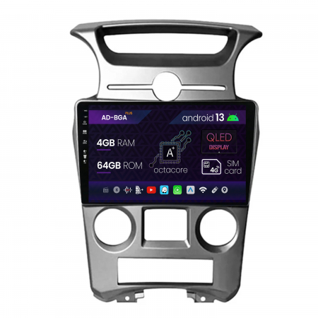 Kia - Navigatie Kia Carens (2007-2011), Android 13, A-Octacore / 4GB RAM + 64GB ROM, 9 Inch - AD-BGA9004+AD-BGRKIT209V2