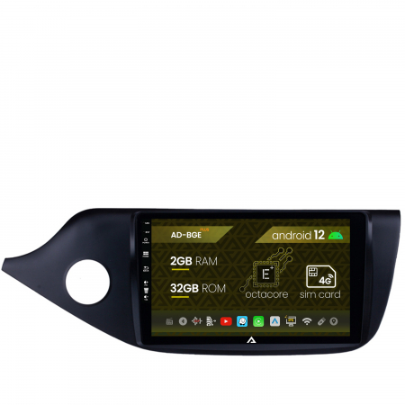 Navigații auto dedicate - Navigatie Kia CEED (2012-2018), Android 12, E-Octacore / 2GB RAM + 32GB ROM, 9 Inch - AD-BGE9002+AD-BGRKIT149