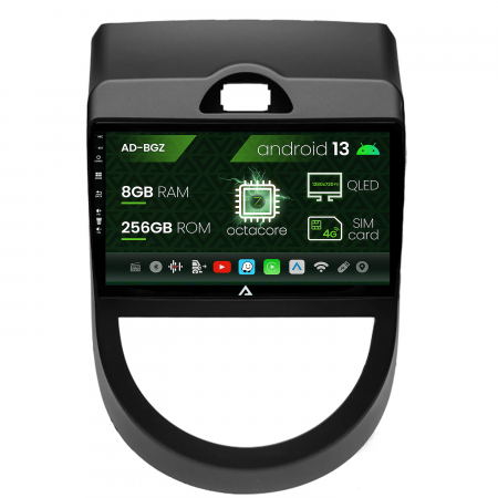 Soul 2009-2013 - Navigatie Kia Soul (2009-2013), Android 13, Z-Octacore / 8GB RAM + 256GB ROM, 9 Inch - AD-BGZ9008+AD-BGRKIT215V2
