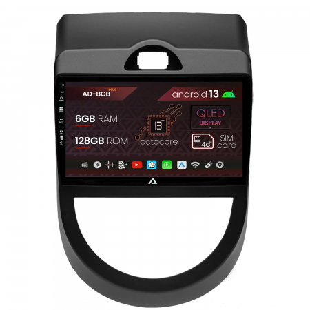 Kia - Navigatie Kia Soul (2009-2013), Android 13, B-Octacore / 6GB RAM + 128GB ROM, 9 Inch - AD-BGB9006+AD-BGRKIT215V2