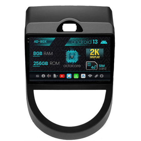 Kia - Navigatie Kia Soul (2009-2013), Android 13, X-Octacore / 8GB RAM + 256GB ROM, 9.5 Inch - AD-BGX9008+AD-BGRKIT215V2