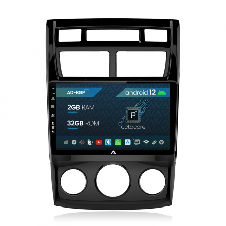 Kia - Navigatie Kia Sportage (2005-2010) M/AC, Android 12, P-Octacore/ 2GB RAM + 32GB ROM, 9 Inch - AD-BGP9002+AD-BGRKIT148S