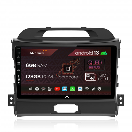 Navigații auto dedicate - Navigatie Kia Sportage (2010-2016), Android 13, B-Octacore / 6GB RAM + 128GB ROM, 9 Inch - AD-BGB9006+AD-BGRKIT146