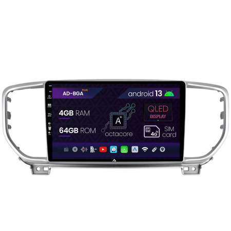 Sportage 2018 -&#62;&#62; - Navigatie Kia Sportage (2018+), Android 13, A-Octacore / 4GB RAM + 64GB ROM, 9 Inch - AD-BGA9004+AD-BGRKIT150