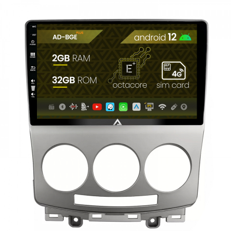 Navigații auto dedicate - Navigatie Mazda 5 (2005-2010), Android 12, E-Octacore / 2GB RAM + 32GB ROM, 9 Inch - AD-BGE9002+AD-BGRKIT324