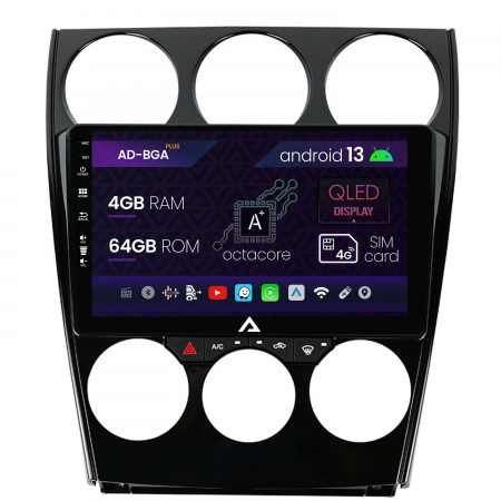 Navigații auto dedicate - Navigatie Mazda 6 (2002-2008), Android 13, A-Octacore / 4GB RAM + 64GB ROM, 9 Inch - AD-BGA9004+AD-BGRKIT321