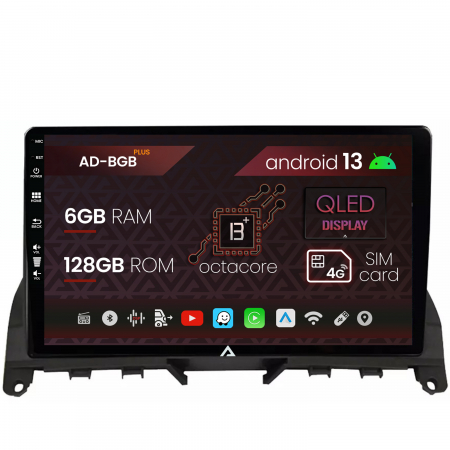 Navigații auto dedicate - Navigatie Mercedes Benz C-Class W204 (2006-2012), Android 13, B-Octacore / 6GB RAM + 128GB ROM, 9 Inch - AD-BGB9006+AD-BGRKIT419