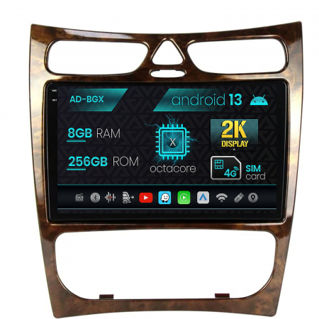 Navigații auto dedicate - Navigatie Mercedes Benz CLK W209 (2000-2005), Android 13, X-Octacore / 8GB RAM + 256GB ROM, 9.5 Inch - AD-BGX9008+AD-BGRKIT416V4
