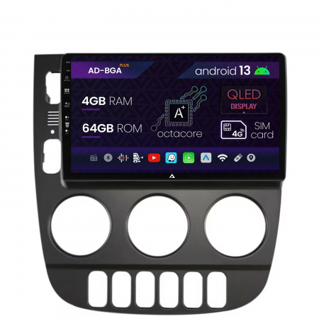 Navigații auto dedicate - Navigatie Mercedes Benz ML W163 (1998-2005), Android 13, A-Octacore / 4GB RAM + 64GB ROM, 9 Inch - AD-BGRKIT405V3