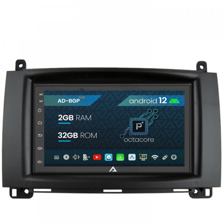 Mercedes Benz - Navigatie Mercedes Benz Sprinter, Viano, Vito, A/B Class, Crafter, Android 12, P-Octacore / 2GB RAM + 32GB ROM, 7 Inch - AD-BGP1002+AD-BGRBE0032DIN