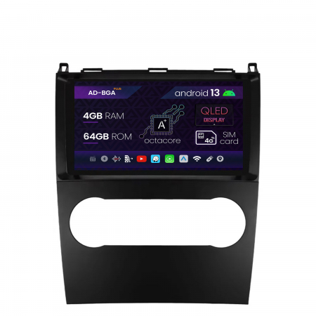 Mercedes Benz - Navigatie Mercedes Benz A/B Class (2004-2011), Android 13, A-Octacore / 4GB RAM + 64GB ROM, 9 Inch - AD-BGA9004+AD-BGRKIT420