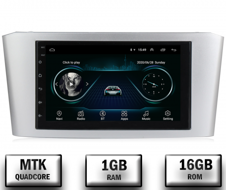Playere si Accesorii Universale - Navigatie Toyota Avensis (2004-2008), Android 10, P-Quadcore / 1GB RAM + 16GB ROM, 7 INCH - AD-BGP1001+AD-BGRTO1252DIN