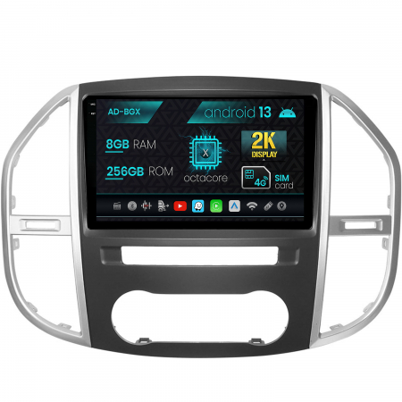 Vito 2016 - &#62;&#62; - Navigatie Mercedes Benz Vito (2016+), Android 13, X-Octacore / 8GB RAM + 256GB ROM, 10.36 Inch - AD-BGX10008+AD-BGRKIT407V3