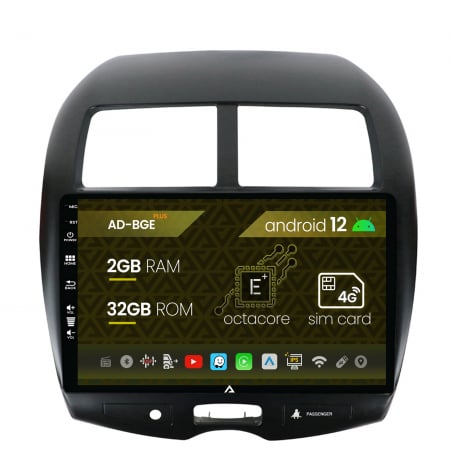 Navigații auto dedicate - Navigatie Mitsubishi ASX / Peugeot 4008 (2010-2018), Android 12, E-Octacore / 2GB RAM + 32GB ROM, 10.1 Inch - AD-BGE10002+AD-BGRKIT267