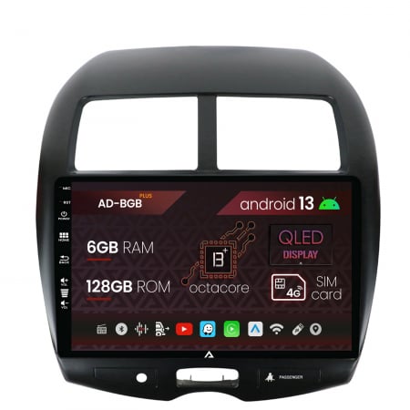 Navigații auto dedicate - Navigatie Mitsubishi ASX / Peugeot 4008 (2010-2018), Android 13, B-Octacore / 6GB RAM + 128GB ROM, 10.1 Inch - AD-BGB10006+AD-BGRKIT267