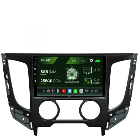 Navigații auto dedicate - Navigatie Mitsubishi L200 (2014-2020), Android 13, Z-Octacore / 8GB RAM + 256GB ROM, 9 Inch - AD-BGZ9008+AD-BGRKIT273