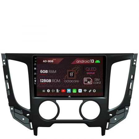 Navigații auto dedicate - Navigatie Mitsubishi L200 (2014-2020), Android 13, B-Octacore / 6GB RAM + 128GB ROM, 9 Inch - AD-BGB9006+AD-BGRKIT273