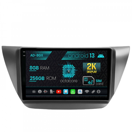 Lancer 2003-2007 - Navigatie Mitsubishi Lancer (2003-2007), Android 13, X-Octacore / 8GB RAM + 256GB ROM, 9.5 Inch - AD-BGX9008+AD-BGRKIT282