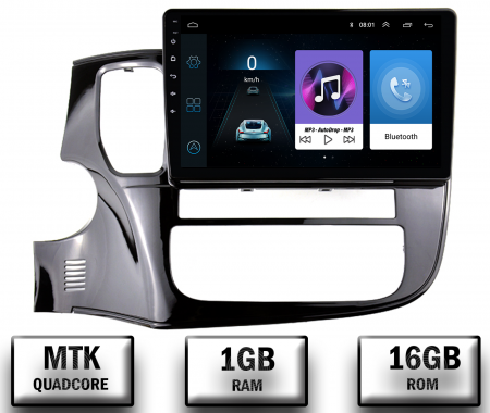 Outlander 2013 - 2019 - Navigatie Mitsubishi Outlander (2013-2020), Android 10, P-Quadcore / 1GB RAM + 16GB ROM, 10.1 Inch - AD-BGP10001+AD-BGRKIT268