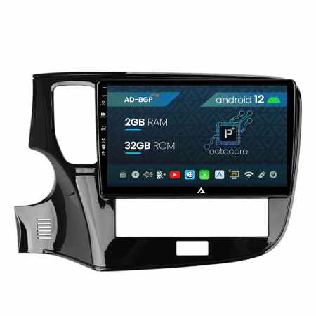 Navigații auto dedicate - Navigatie Mitsubishi Outlander (2019-2021), Android 12, P-Octacore / 2GB RAM + 32GB ROM, 10.1 Inch - AD-BGP10002+AD-BGRKIT281
