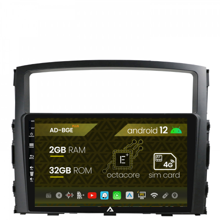 Navigații auto dedicate - Navigatie Mitsubishi Pajero (2006-2014), Android 12, E-Octacore / 2GB RAM + 32GB ROM, 9 Inch - AD-BGE9002+AD-BGRKIT271