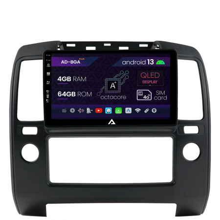 Nissan - Navigatie Nissan Navara, Android 13, A-Octacore / 4GB RAM + 64GB ROM, 9 Inch - AD-BGA9004+AD-BGRKIT170