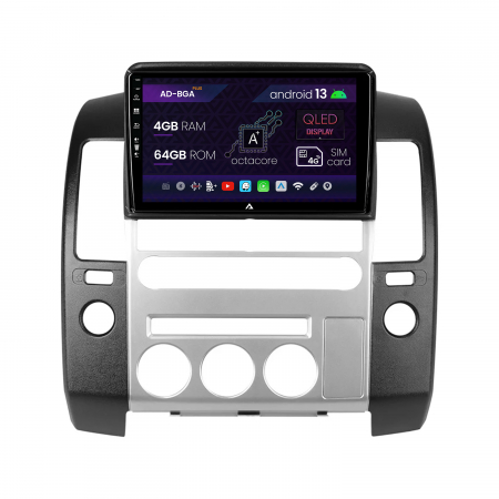 Nissan - Navigatie Nissan Pathfinder-Navara (2004-2014), Android 13, A-Octacore / 4GB RAM + 64GB ROM, 9 Inch - AD-BGA9004+AD-BGRKIT170V2