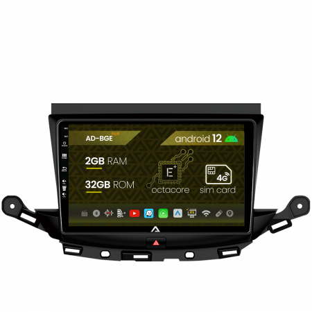 Astra K 2015 -&#62;&#62; - Navigatie Opel Astra K, Android 12, E-Octacore / 2GB RAM + 32GB ROM, 9 Inch - AD-BGE9002+AD-BGRKIT251