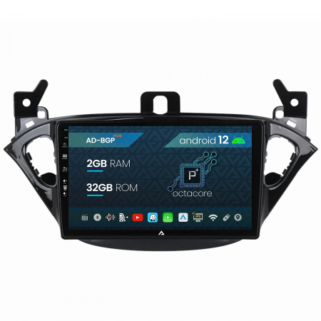 Navigații auto dedicate - Navigatie Opel Corsa E / Adam (2013-2019), P-Octacore / 2GB RAM + 32GB ROM, 9 Inch - AD-BGP9002+AD-BGRKIT387