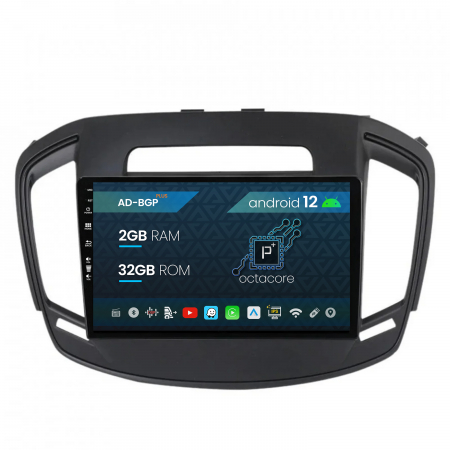 Iveco - Navigatie Opel Insignia (2014-2016), Android 12, P-Octacore / 2GB RAM + 32GB ROM, 9 Inch - AD-BGP9002+AD-BGRKIT249
