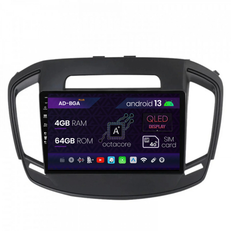 Insignia 2014-2016 - Navigatie Opel Insignia (2014-2016), Android 13, A-Octacore / 4GB RAM + 64GB ROM, 9 Inch - AD-BGA9004+AD-BGRKIT249