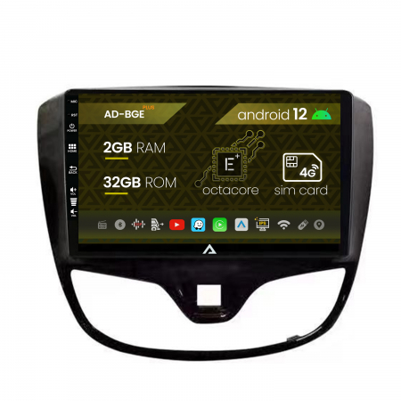 Navigații auto dedicate - Navigatie Opel Karl (2015-2019), Android 12, E-Octacore / 2GB RAM + 32GB ROM, 9 Inch - AD-BGE9002+AD-BGRKIT385