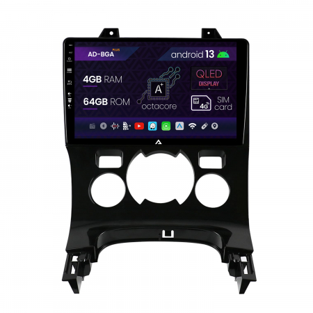5008 (2009-2017) - Navigatie Peugeot 3008/5008, Android 13, A-Octacore / 4GB RAM + 64GB ROM, 9 Inch - AD-BGA9004+AD-BGRKIT259