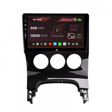 5008 (2009-2017) - Navigatie Peugeot 3008/5008, Android 13, B-Octacore / 6GB RAM + 128GB ROM, 9 Inch - AD-BGB9006+AD-BGRKIT260