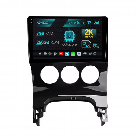 Peugeot - Navigatie Peugeot 3008/5008, Android 13, X-Octacore / 8GB RAM + 256GB ROM, 9.5 Inch - AD-BGX9008+AD-BGRKIT260