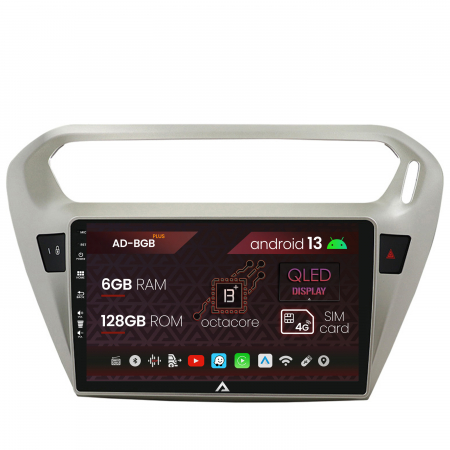 Citroen - Navigatie Peugeot 301 / Citroen C-Elysee, Android 13, B-Octacore / 6GB RAM + 128GB ROM, 9 Inch - AD-BGB9006+AD-BGRKIT255