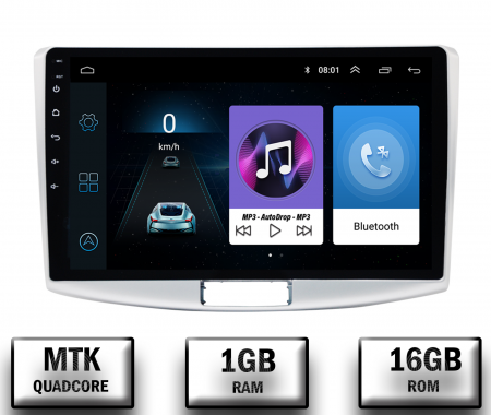 Volkswagen - Navigatie Volkswagen Passat B6 / B7 / CC, Android 10, P-Quadcore / 1GB RAM + 16GB ROM, 10.1 Inch - AD-BGP10001+AD-BGRKIT025