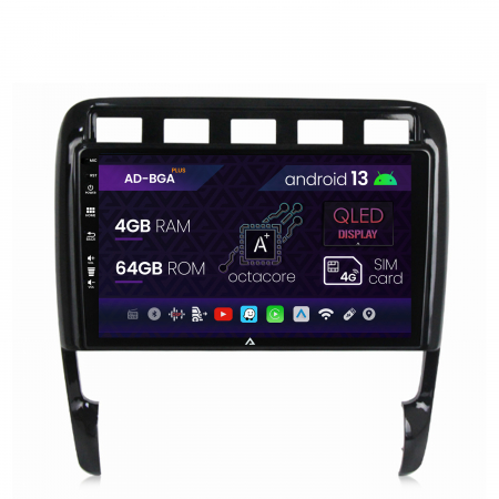 Playere si Accesorii Universale - Navigatie Porsche Cayenne (2002-2010), Android 13, A-Octacore / 4GB RAM + 64GB ROM, 9 Inch - AD-BGA9004+AD-BGRKIT057