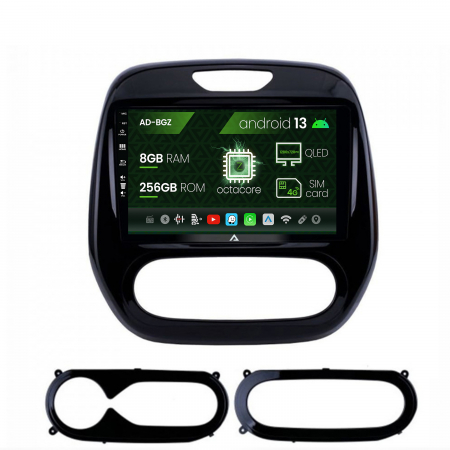 Navigații auto dedicate - Navigatie Renault Captur (2013-2019), Android 13, Z-Octacore / 8GB RAM + 256GB ROM, 9 Inch - AD-BGZ9008+AD-BGRKIT378