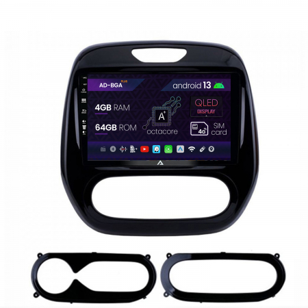 Navigații auto dedicate - Navigatie Renault Captur (2013-2019), Android 13, A-Octacore / 4GB RAM + 64GB ROM, 9 Inch - AD-BGA9004+AD-BGRKIT378