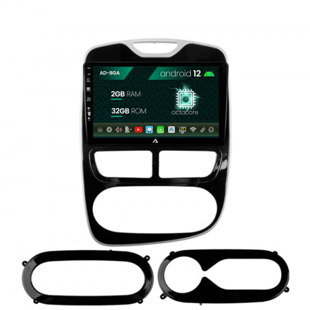 Clio IV 2012-2016 - Navigatie Renault Clio IV (2012-2016), Android 13, A-Octacore / 2GB RAM + 32GB ROM, 9 Inch - AD-BGA9002+AD-BGRKIT369