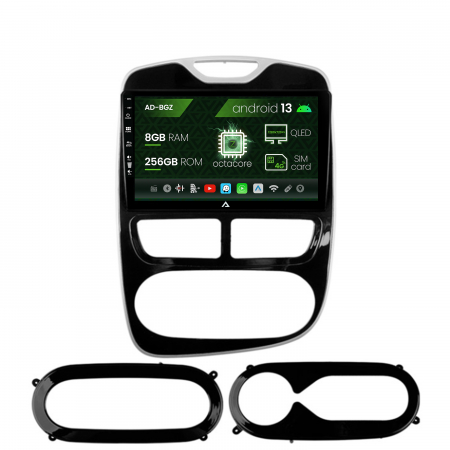 Navigații auto dedicate - Navigatie Renault Clio IV (2012-2016), Android 13, Z-Octacore / 8GB RAM + 256GB ROM, 9 Inch - AD-BGZ9008+AD-BGRKIT369-1216