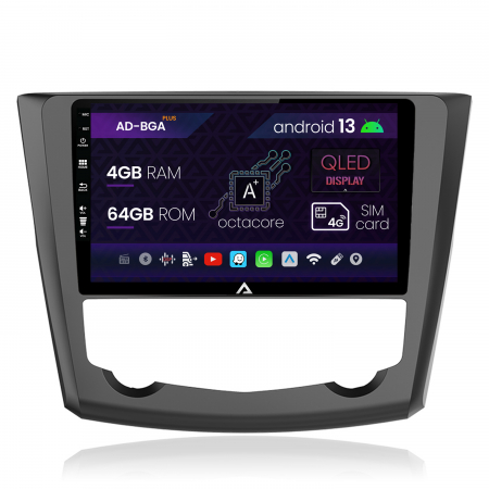 Renault - Navigatie Renault Kadjar, Android 13, A-Octacore / 4GB RAM + 64GB ROM, 9 Inch - AD-BGA9004+AD-BGRKIT364