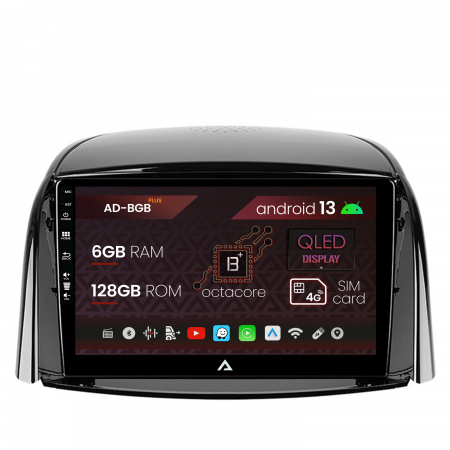 Koleos 2007-2016 - Navigatie Renault Koleos (2009-2016), Android 13, B-Octacore / 6GB RAM + 128GB ROM, 9 Inch - AD-BGB9006+AD-BGRKIT365