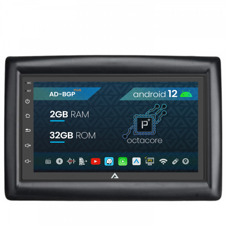 Navigații auto dedicate - Navigatie Renault Megane 2 (2002-2009), Android 12, P-Octacore / 2GB RAM + 32GB ROM, 7 Inch - AD-BGP1002+AD-BGRRE0032DIN