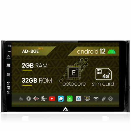 Navigații auto dedicate - Navigatie Skoda Kodiaq, Android 12, E-Octacore / 2GB RAM + 32GB ROM, 10.1 Inch - AD-BGE10002+AD-BGRKIT028